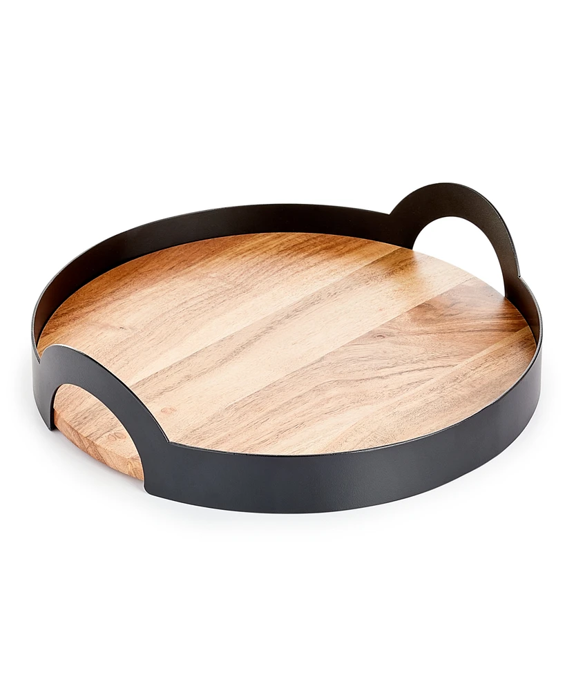 The Cellar Wood and Metal Tray, Exclusively at Macy's