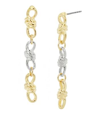 Steve Madden Knot Linear Earrings