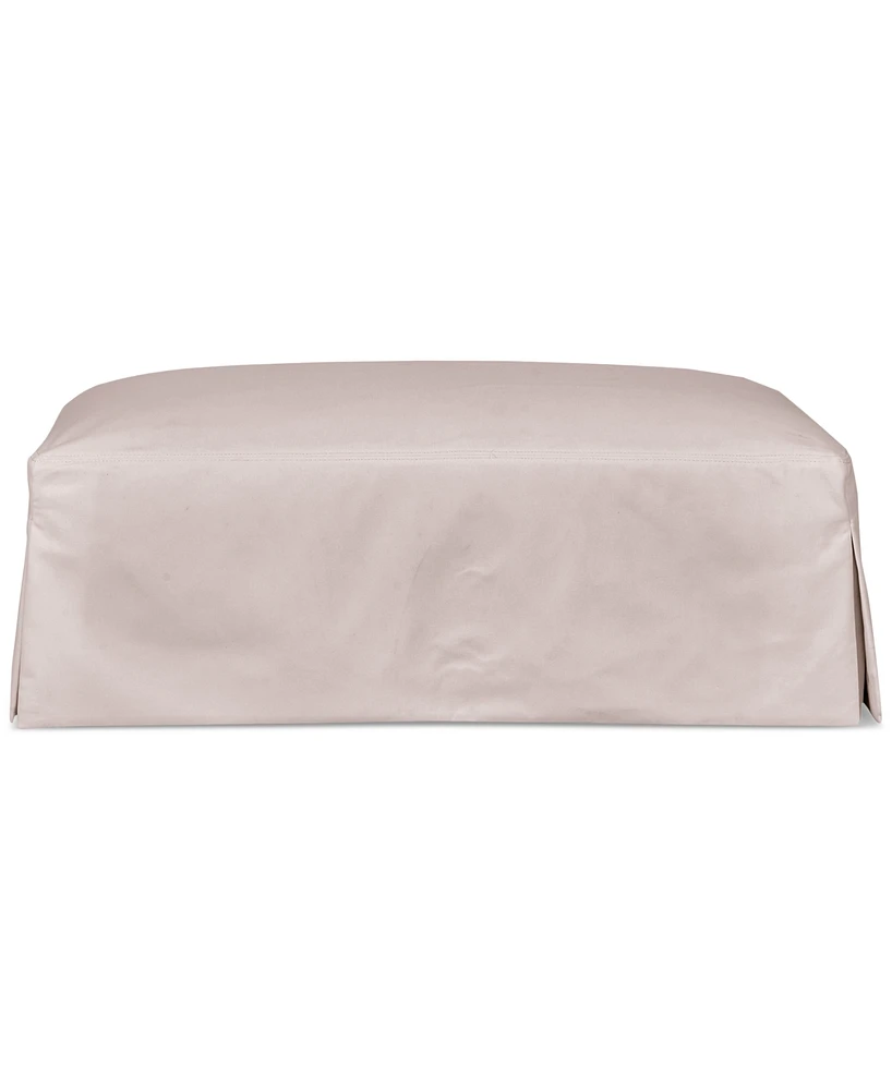 Brenalee 46" Performance Fabric Slipcover Ottoman