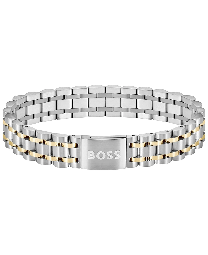 Hugo Boss Men's Owan Two-Tone Stainless-Steel Bracelet