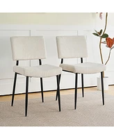 Simplie Fun Beige Velvet Dining Chair Set (3)