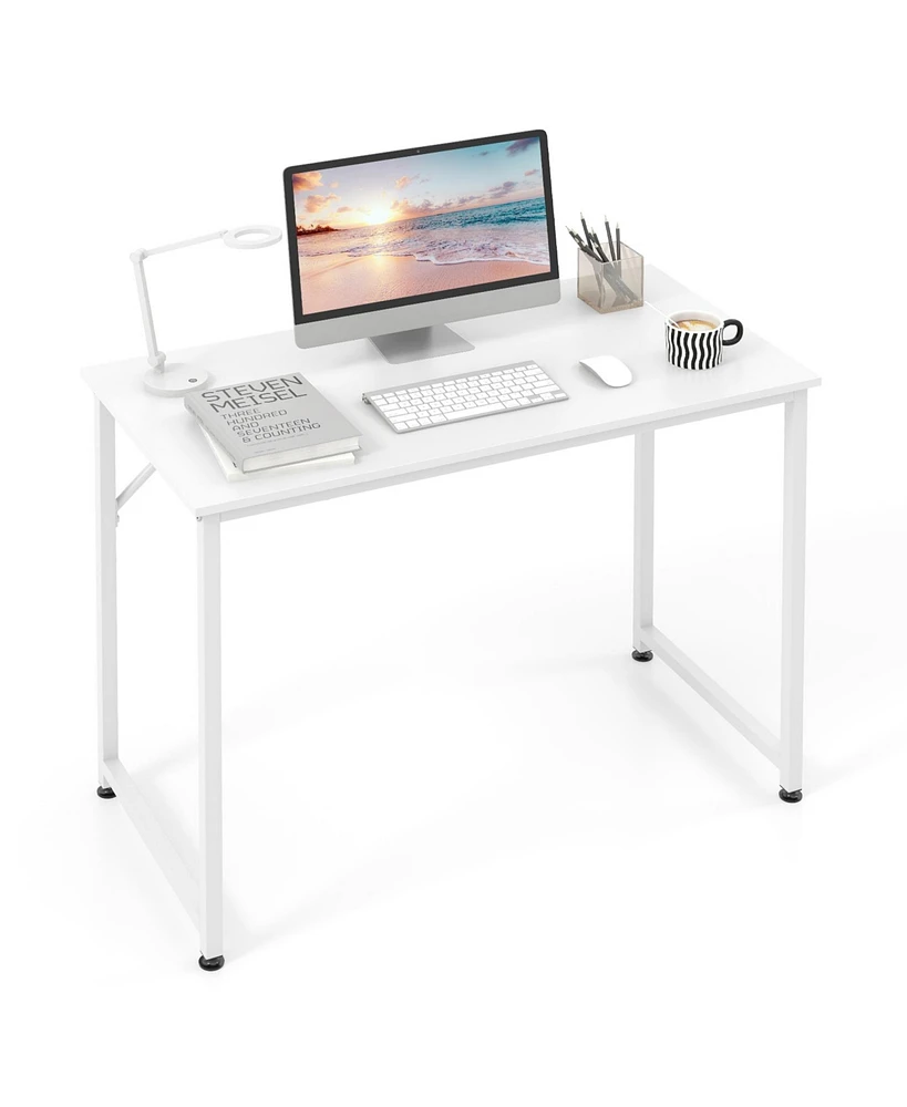 Skonyon 40 Inch Small Computer Desk with Heavy-duty Metal Frame