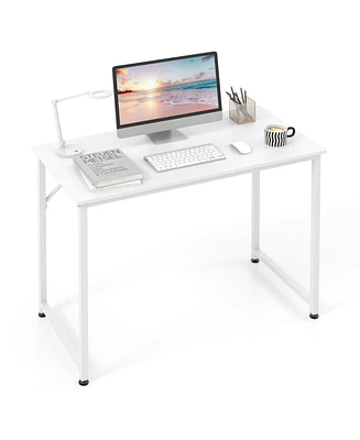 Skonyon 40 Inch Small Computer Desk with Heavy-duty Metal Frame