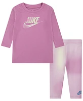 Nike Baby Girls 2-Piece Long Sleeve Tee and Dri-fit Leggings Set