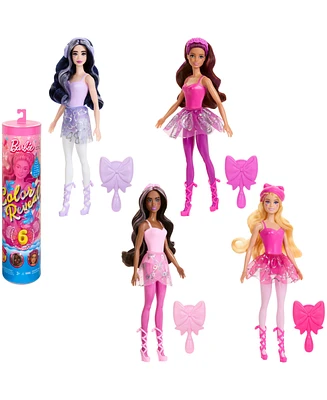 Barbie Color Reveal Ballerina Series Doll Accessories, 6 Balletcore-Inspired Surprises -Styles May Vary - Multi