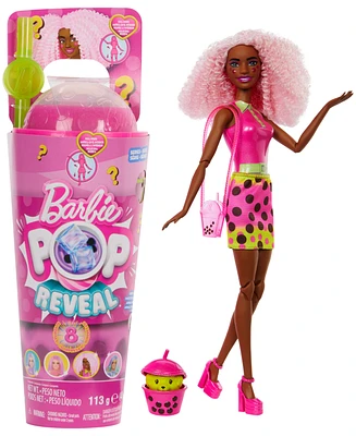 Barbie Pop Reveal Bubble Berry Bliss Scented Tea Series & Doll Accessories Set - Multi