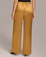 Donna Karan New York Women's Wide-Leg Satin Pants