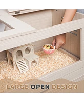 Streamdale Furniture Professional Wooden Pet Houses with Storage Cabinet