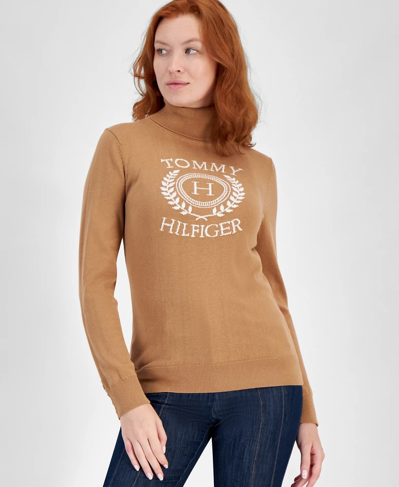 Tommy Hilfiger Women's Crest Stella Turtleneck Sweater