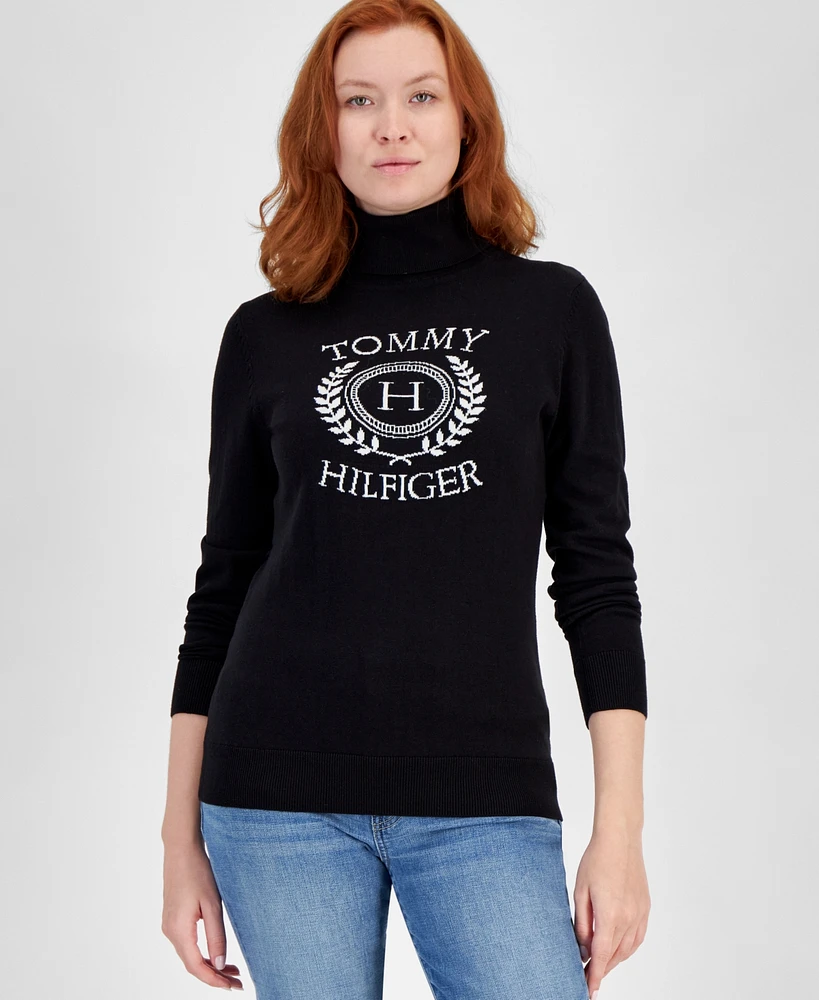 Tommy Hilfiger Women's Crest Stella Turtleneck Sweater