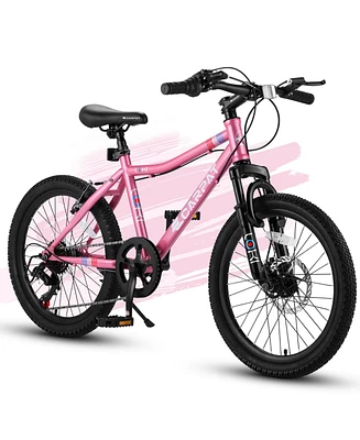 Streamdale Furniture 20" Kids Bike: 7-Speed, Disc Brake, Front Suspension