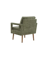 Simplie Fun Mid-Century Modern Chenille Armchair for Comfort and Style