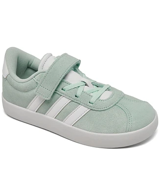 Adidas Little Girls Vl Court 3.0 Fastening Strap Casual Sneakers from Finish Line