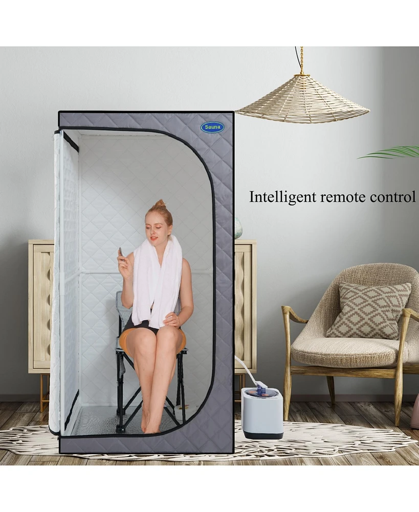 Simplie Fun Portable Mini Plus Steam Sauna Tent: Easy Setup, Fast Heating, Fcc & Ul Certified