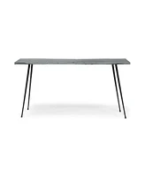 Streamdale Furniture Modern Industrial Acacia Wood Console Table with Live Edge