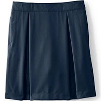 Lands' End Little Girls School Uniform Solid Pleated Skort Top of Knee