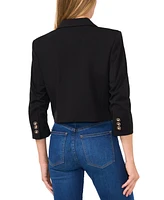 CeCe Women's 3/4-Sleeve Cropped Blazer