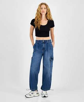 Celebrity Pink Juniors' Parachute Cargo Jeans