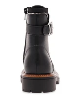 Mia Women's Foster Water-Resistant Leather Combat Boots