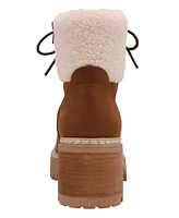 Mia Women's Tiler Cold Weather Lace Up Cozy Combat Booties