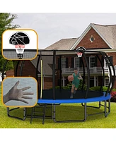 Streamdale Furniture 16 ft Trampoline with Safety Net Fun and Safe Outdoor Jumping Space