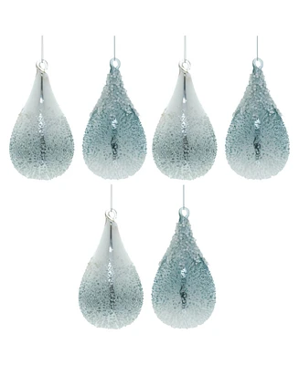 Slickblue Ornament (Set of 6) 6"H Glass