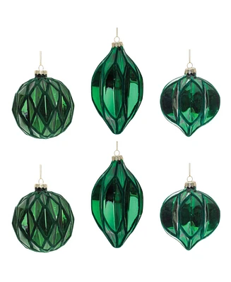 Slickblue Set of 6 Holiday Ornaments for Festive Decorating