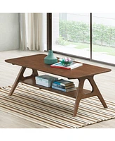 Arona Mid-Century Modern Wood 3 Piece Coffee Table Set