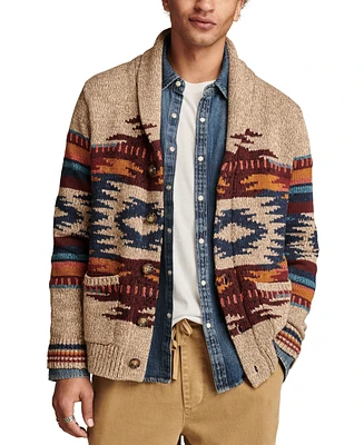 Lucky Brand Men's Southwestern Shawl-Collar Cardigan Sweater