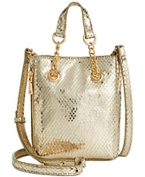 I.n.c. International Concepts Rachell Mini Metallic Snake Crossbody, Created for Macy's