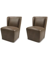 Seham -Pc. Faux Leather Dining Chair Set