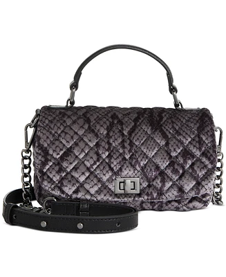 I.n.c. International Concepts Tollann Quilted Velvet Snake Crossbody, Created for Macy's