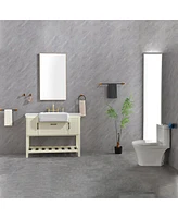 6 Piece Bathroom Towel Rack Set Wall Mount 0007