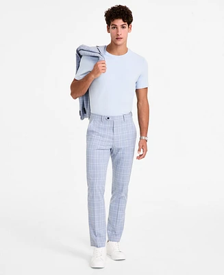Alfani Men's Slim-Fit Plaid Suit Pants, Created for Macy's