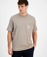 A|X Armani Exchange Men's Jumper Limited Edition Loose-Fit Pocket T-Shirt