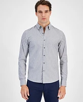 Michael Kors Men's Slim-Fit Stretch Stripe Button-Down Shirt