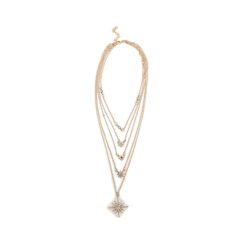 Sohi Women's Celestrial Layered Necklace