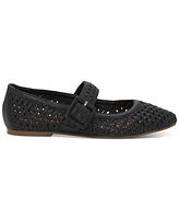 Lucky Brand Women's Millit Woven Buckle Mary Jane Flats