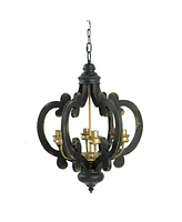 Streamdale Furniture 6-Light Farmhouse Chandelier with Adjustable Chain