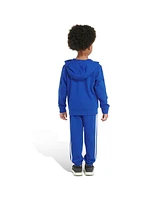 adidas Little & Toddler Boys Two-Piece Hooded Fleece Jacket Jogger Set