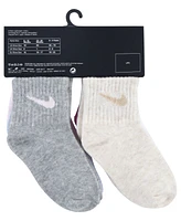 Nike Baby and Toddler Boys or Girls Swoosh Ankle Socks, Pack of 6