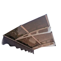 Door Window Awning Canopy with Solid Polycarbonate Sheet