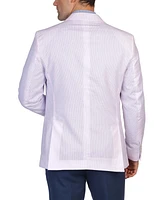 Tailorbyrd Men's Seersucker Striped Sport Coat