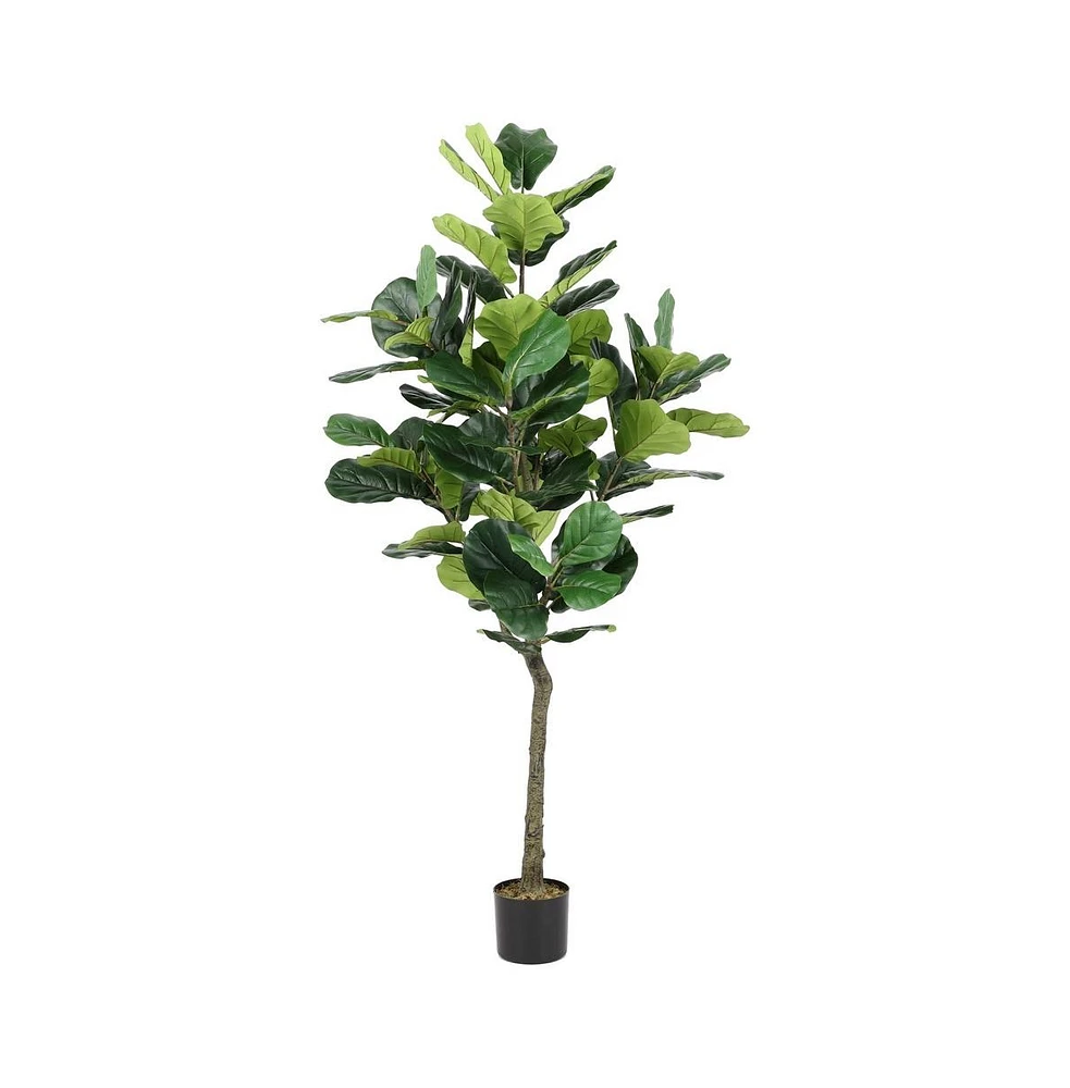 Safavieh Faux Fiddle Leaf Fig 50" Potted Tree