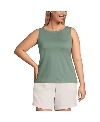 Lands' End Plus Supima Cotton Tank Top