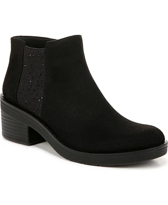 BZees Outstanding Washable Block Heel Casual Booties