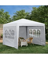 Streamdale Furniture 10x10FT Pop Up Gazebo Canopy Tent With Removable Sidewalls