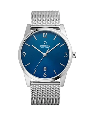 Obaku Men's Sten Blue Dial Watch - V169GDCLMC