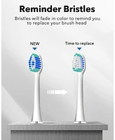 MySmile Electric Toothbrush for Adults, Rechargeable Sonic Electronic with 6 Brush Heads and Travel Case, 2 Mins 5 Modes Smart Timer, 48000