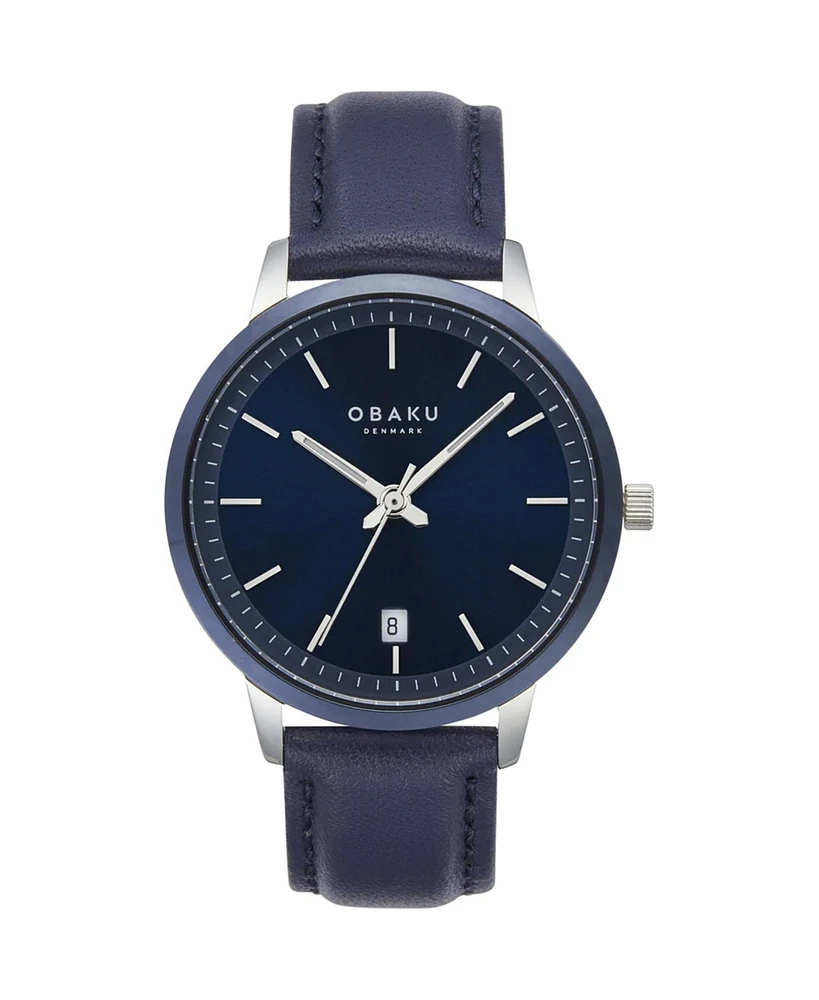 Obaku Men's Salvie Blue Dial Watch - V270GDHLRL